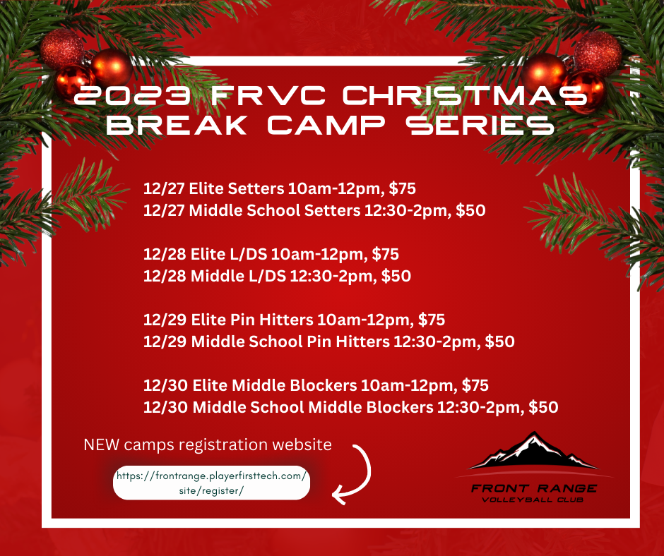 2023 Christmas Break Camps